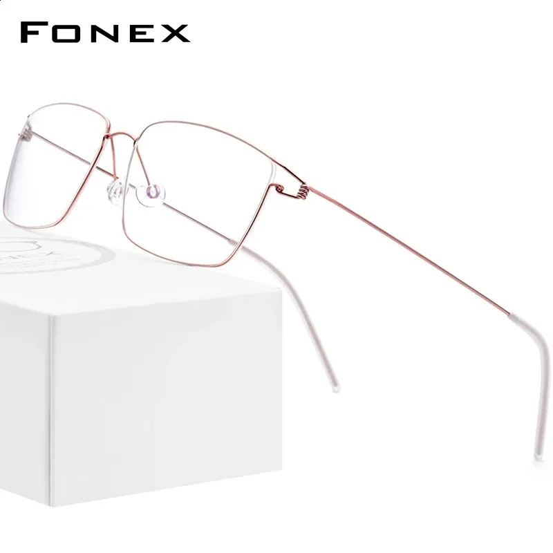 Korean Glasses Style Rimless Alloy Eyeglasses: Lightweight Titanium Eyewear Frames for Men and Women, Everyday Clear Vision