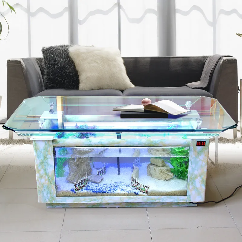 Fish Tank Desk Aquarium: Glass Tabletop Aquarium, Elegant Office Decor, High Clarity Viewing, Lightweight Design, Perfect for Home or Office
